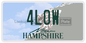 4LOW  license plate in NH
