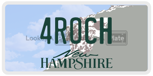 4ROCH  license plate in NH