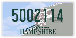 5002114  license plate in NH