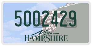 5002429  license plate in NH