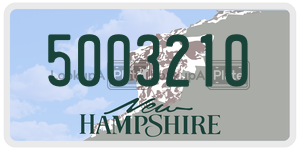 5003210  license plate in NH
