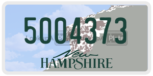 5004373  license plate in NH