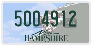 5004912  license plate in NH