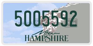 5005592  license plate in NH