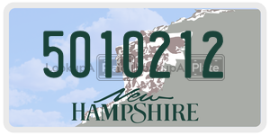 5010212  license plate in NH
