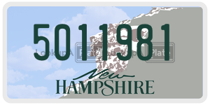 5011981  license plate in NH