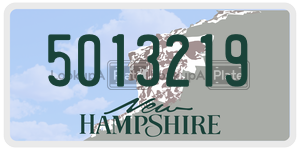 5013219  license plate in NH