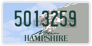 5013259 license plate in New Hampshire