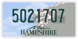 5021707  license plate in NH