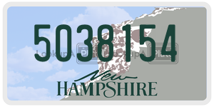 5038154  license plate in NH