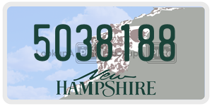 5038188  license plate in NH
