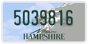 5039816  license plate in NH