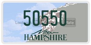 50550  license plate in NH