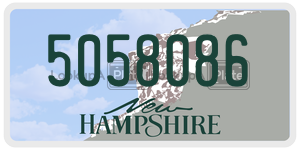 5058086  license plate in NH