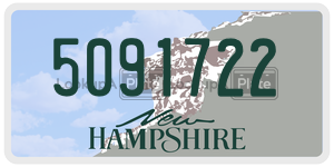 5091722  license plate in NH