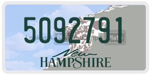 5092791  license plate in NH