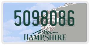 5098086  license plate in NH