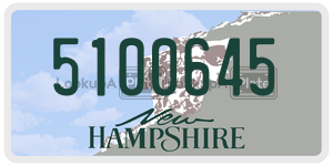 5100645  license plate in NH