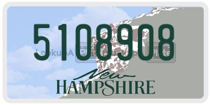5108908  license plate in NH