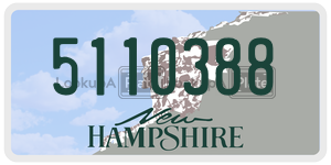 5110388  license plate in NH
