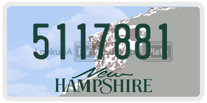 5117881  license plate in NH
