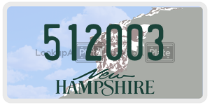 512003  license plate in NH