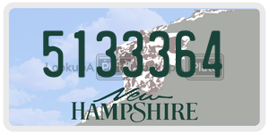5133364 license plate in New Hampshire