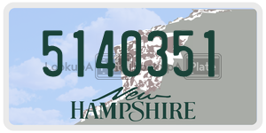 5140351  license plate in NH