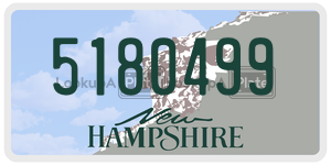 5180499  license plate in NH