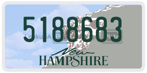 5188683  license plate in NH