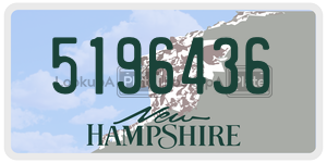 5196436  license plate in NH