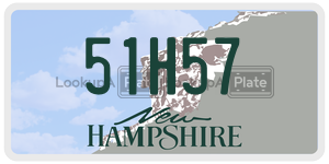 51H57  license plate in NH