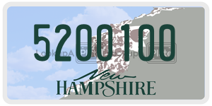 5200100  license plate in NH