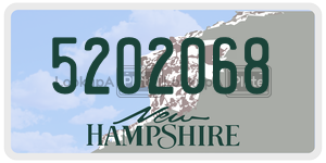 5202068  license plate in NH