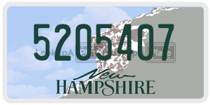 5205407  license plate in NH
