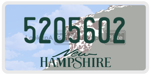 5205602  license plate in NH
