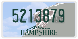 5213879 license plate in New Hampshire