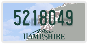 5218049  license plate in NH