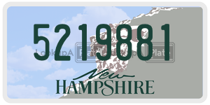 5219881  license plate in NH