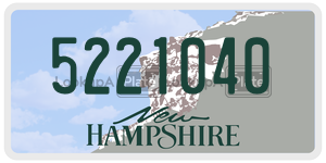 5221040  license plate in NH