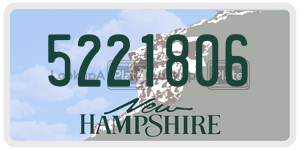 5221806  license plate in NH