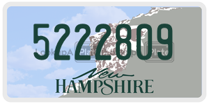 5222809  license plate in NH