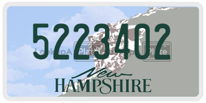 5223402  license plate in NH