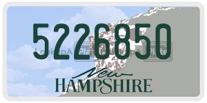 5226850  license plate in NH