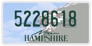 5228618  license plate in NH