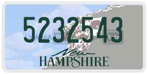 5232543  license plate in NH