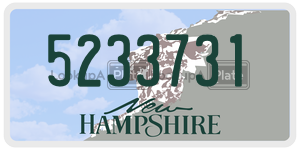 5233731  license plate in NH