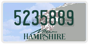 5235889  license plate in NH