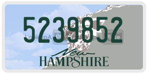 5239852  license plate in NH