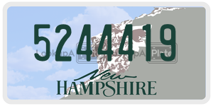 5244419  license plate in NH